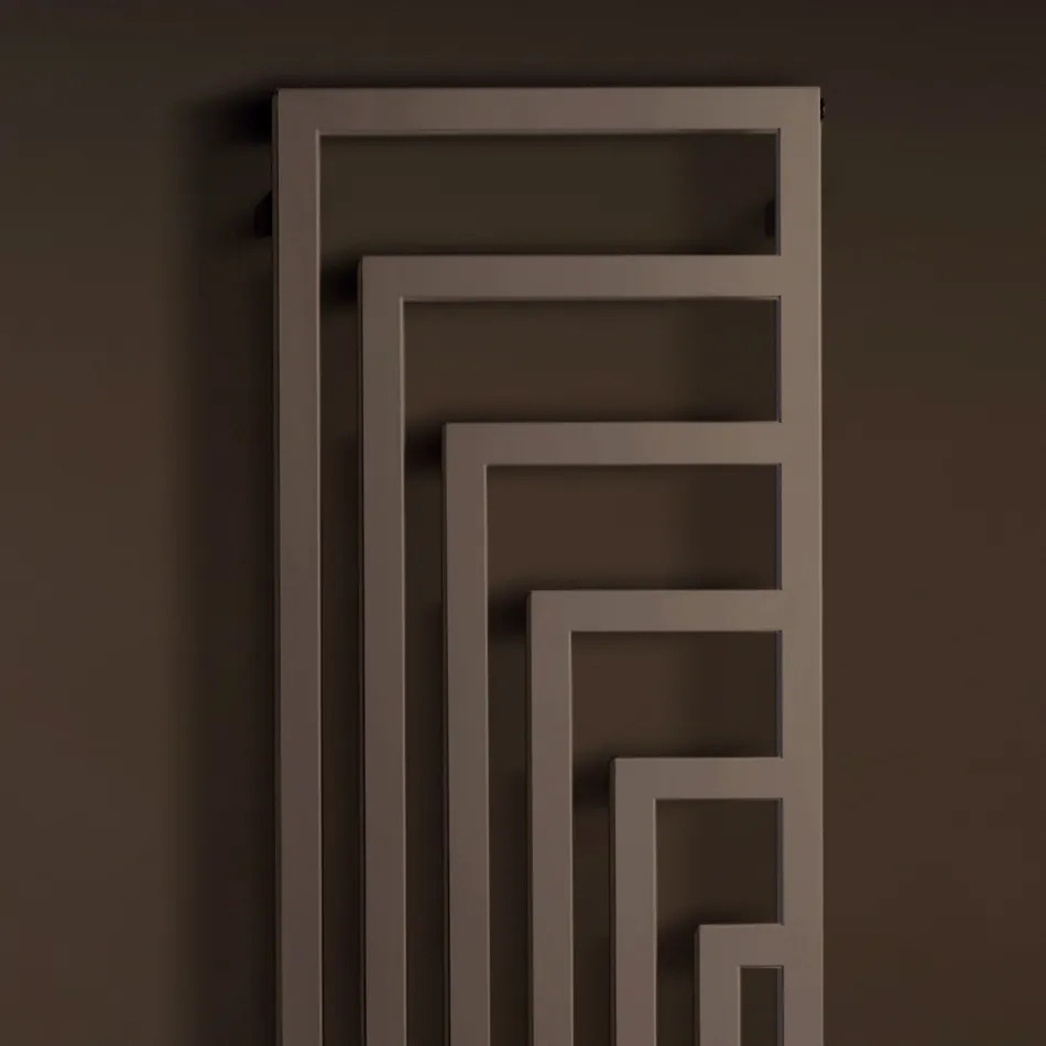 Sèche-serviettes électrique en acier au design moderne fabriqué en Italie - Potentia Viadurini