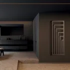 Sèche-serviettes électrique en acier au design moderne fabriqué en Italie - Potentia Viadurini