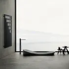 Sèche-serviettes électrique en acier au design moderne fabriqué en Italie - Potentia Viadurini