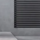 Sèche-serviettes électrique en acier finition noir de jais fabriqué en Italie - Brownies Viadurini