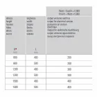 Sèche-serviettes électrique pour la conception verticale de la salle de bain en acier 300 W - Italo Viadurini
