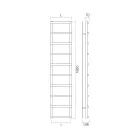 Sèche-serviettes hydraulique avec éléments circulaires fabriqué en Italie - Fraise Viadurini