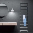 Sèche-serviettes hydraulique avec éléments circulaires fabriqué en Italie - Fraise Viadurini