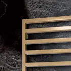 Sèche-serviettes hydraulique aux lignes simples en acier fabriqué en Italie - Pistache Viadurini