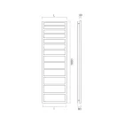 Sèche-serviettes hydraulique aux lignes simples en acier fabriqué en Italie - Pistache Viadurini