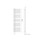 Sèche-serviettes hydraulique en acier au carbone fabriqué en Italie - Cerises aigres Viadurini