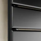 Chauffe-serviettes hydraulique en acier au carbone noir fabriqué en Italie - Carezza Viadurini