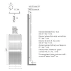Sèche-serviettes hydraulique en acier au carbone ocre fabriqué en Italie - Tepore Viadurini