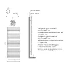 Sèche-serviettes hydraulique en acier au carbone antirouille fabriqué en Italie - Coccola Viadurini