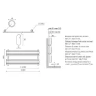 Sèche-serviettes hydraulique en acier au carbone rouille mat fabriqué en Italie - Fiaccole Viadurini
