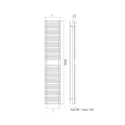 Sèche-serviettes hydraulique en acier au carbone - doux Viadurini