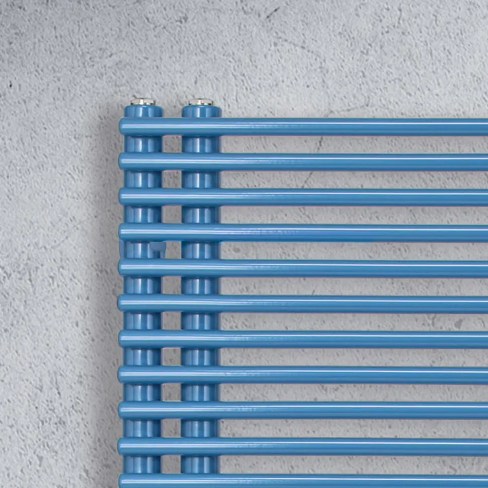 Sèche-serviettes en acier au carbone avec système électrique - Peanuts Viadurini