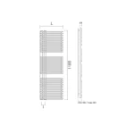 Sèche-serviettes en acier au carbone avec système hydraulique - Peanuts Viadurini