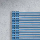 Sèche-serviettes en acier au carbone avec système mixte - Peanuts Viadurini