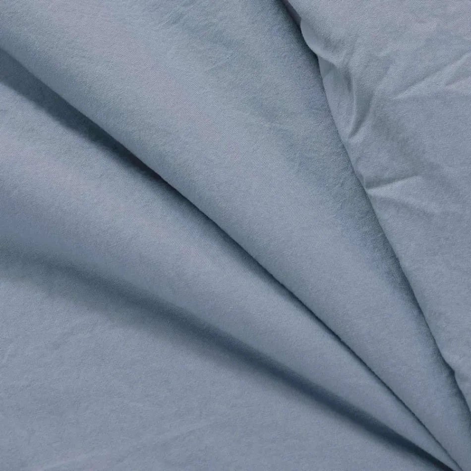 Chauffe-lit double 350 gr/m2 en pur coton teint en pièce - Délicatesse Viadurini