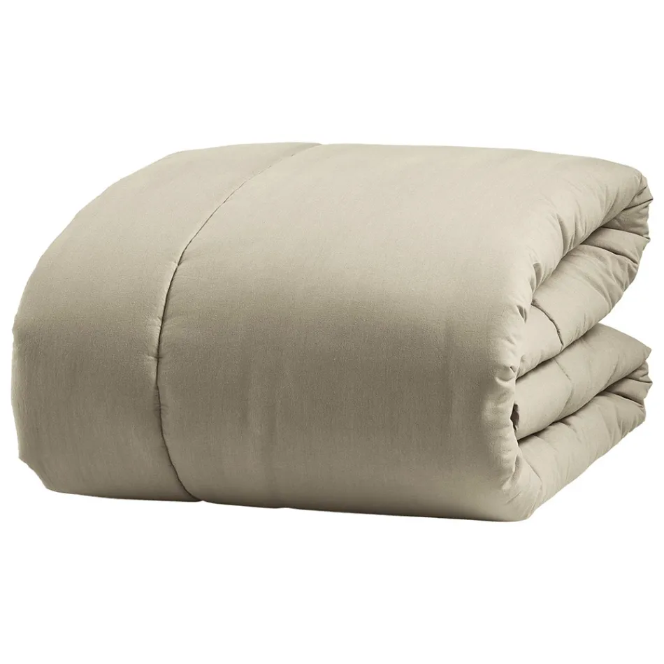 Chauffe-lit double 350 gr/m2 en pur coton teint en pièce - Délicatesse Viadurini