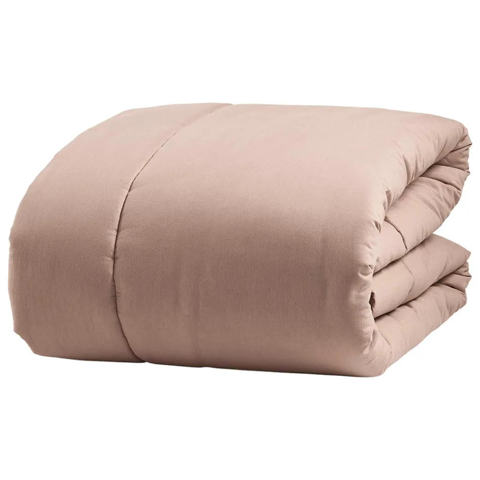 Chauffe-lit double 350 gr/m2 en pur coton teint en pièce - Délicatesse Viadurini