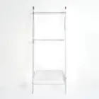 Échelle porte-serviettes en plexiglas blanc fabriquée en Italie - Jamira Viadurini
