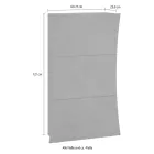 Meuble à Chaussures 3 Portes Voûté Bois Laqué Blanc Brillant - Sabine Viadurini