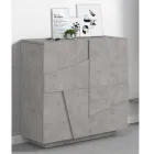 Étagère à chaussures haute ou basse en bois durable avec 2 ou 4 portes - Fjona Viadurini