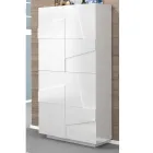 Étagère à chaussures haute ou basse en bois durable avec 2 ou 4 portes - Fjona Viadurini