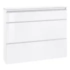 Meuble à Chaussures Blanc ou Anthracite 3 Portes Design Bois Durable - Emanuelito Viadurini