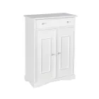 Meuble à chaussures avec 1 tiroir et 2 portes en bois Made in Italy - Lasa Viadurini