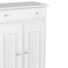 Meuble à chaussures avec 1 tiroir et 2 portes en bois Made in Italy - Lasa Viadurini