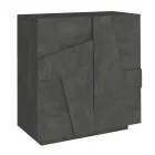 Meuble à chaussures d'intérieur avec 2 portes en mélamine Made in Italy - Naditza Viadurini