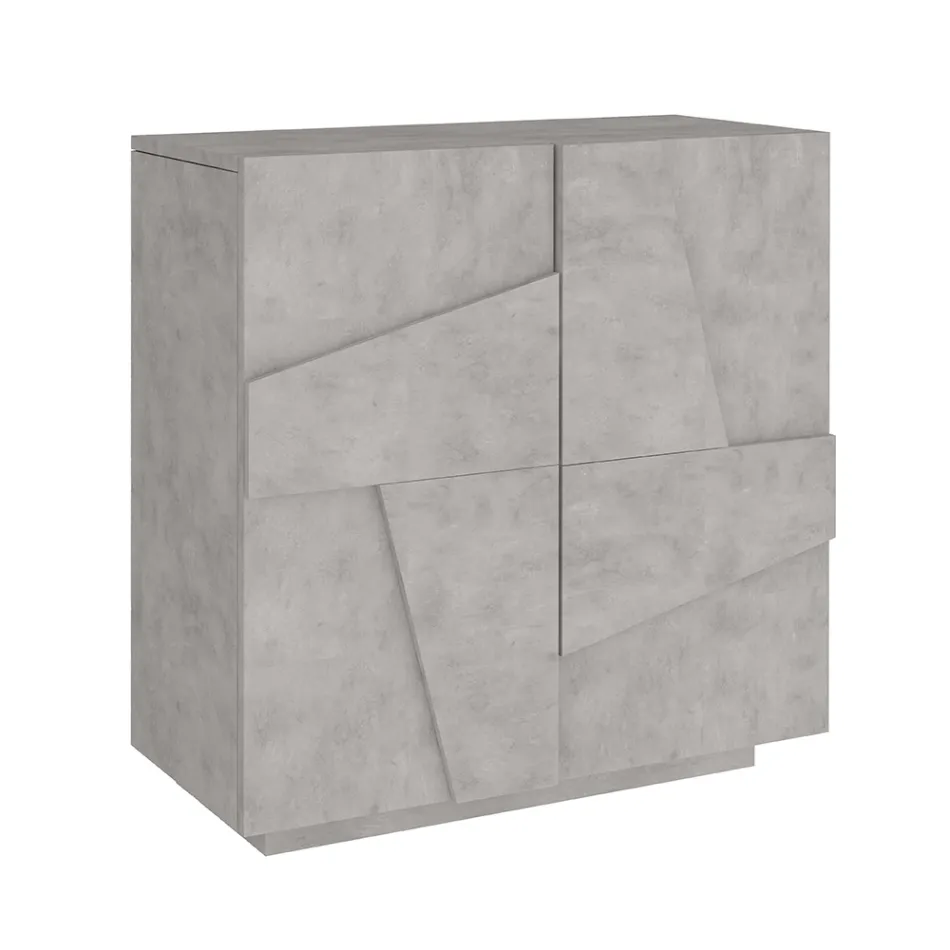 Meuble à chaussures d'intérieur avec 2 portes en mélamine Made in Italy - Naditza Viadurini