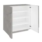 Meuble à chaussures d'intérieur avec 2 portes en mélamine Made in Italy - Naditza Viadurini