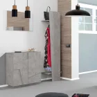 Meuble à chaussures d'intérieur avec 2 portes en mélamine Made in Italy - Naditza Viadurini