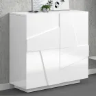 Meuble à chaussures d'intérieur avec 2 portes en mélamine Made in Italy - Naditza Viadurini