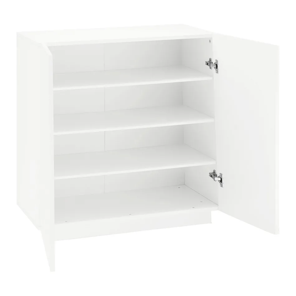 Meuble à chaussures pour salon avec 2 portes en mélamine Made in Italy - Popilio Viadurini