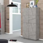 Meuble à chaussures d'intérieur en mélamine avec 4 portes Made in Italy - Naditza Viadurini