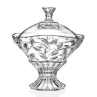 Bonbonnière et Centre de Table Cristal Ecologique 2 Pièces - Magnolio Viadurini