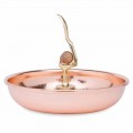 Plateau Casse-Noisette en Cuivre Étamé Design Artisanal 24 cm - Paronzo