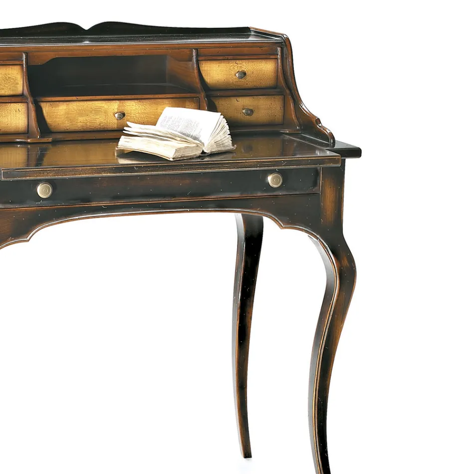 Bureau avec 5 tiroirs et plateau amovible fabriqué en Italie - Maia Viadurini