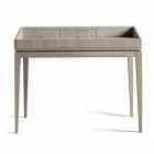 Bureau design moderne en noyer, L 105 x P 65 cm, Acario Viadurini