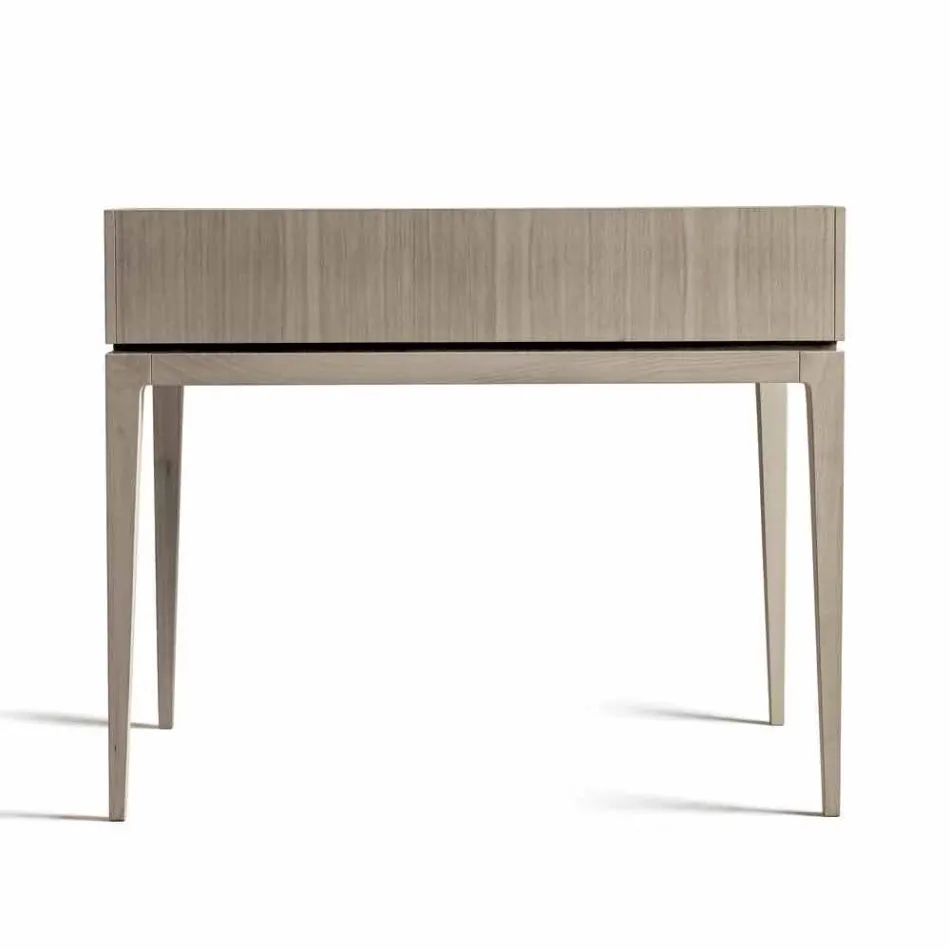 Bureau design moderne en noyer, L 105 x P 65 cm, Acario Viadurini