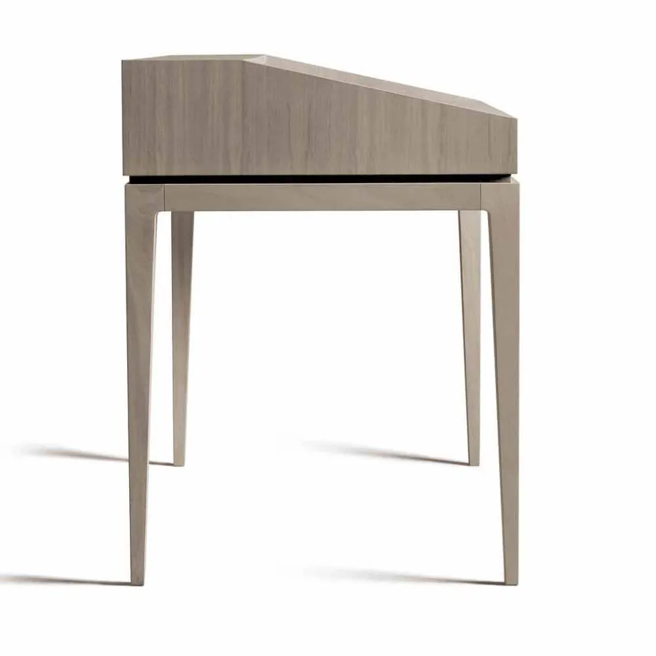 Bureau design moderne en noyer, L 105 x P 65 cm, Acario Viadurini