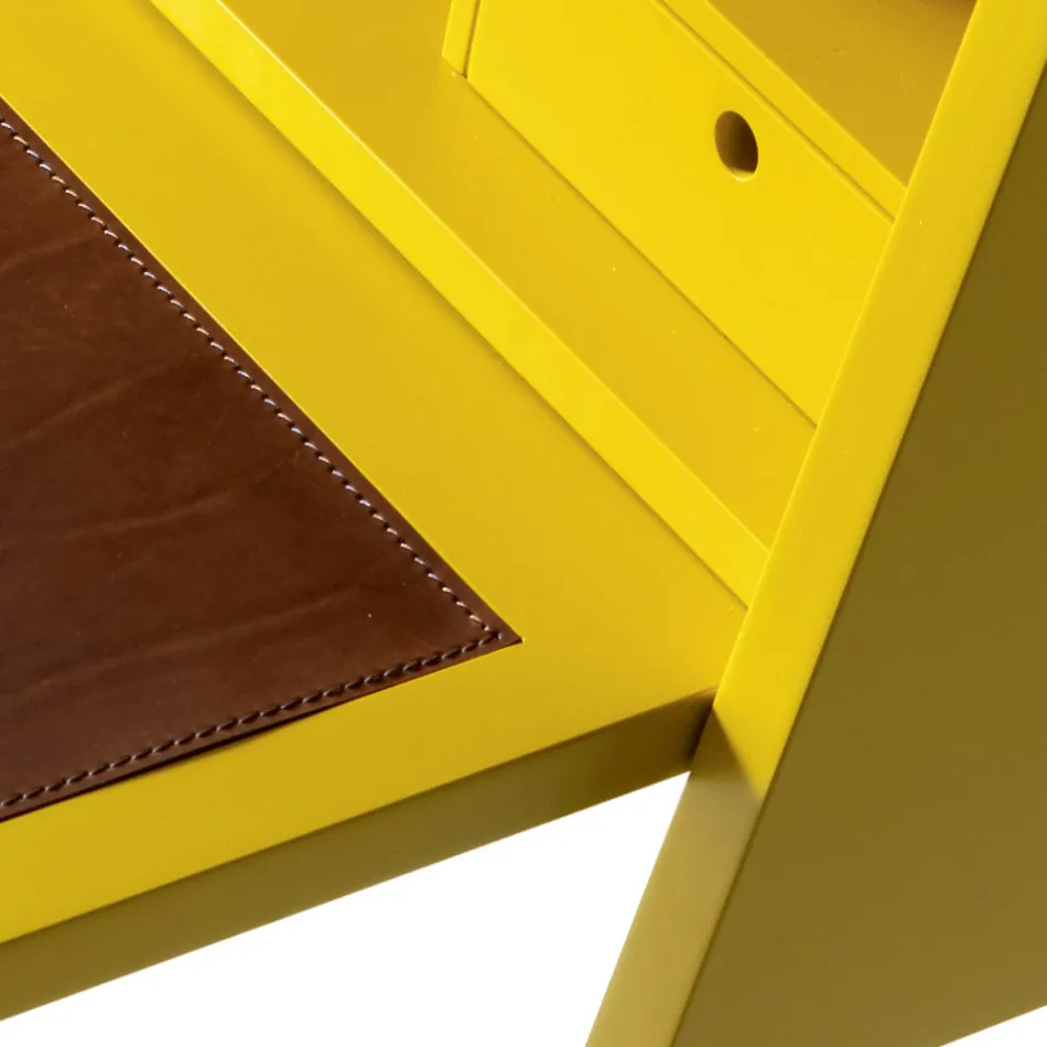 Bureau en bois multicouche design Grilli Hemingway made in Italy Viadurini