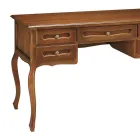 Bureau avec 5 tiroirs en merisier patiné Made in Italy - Opi Viadurini