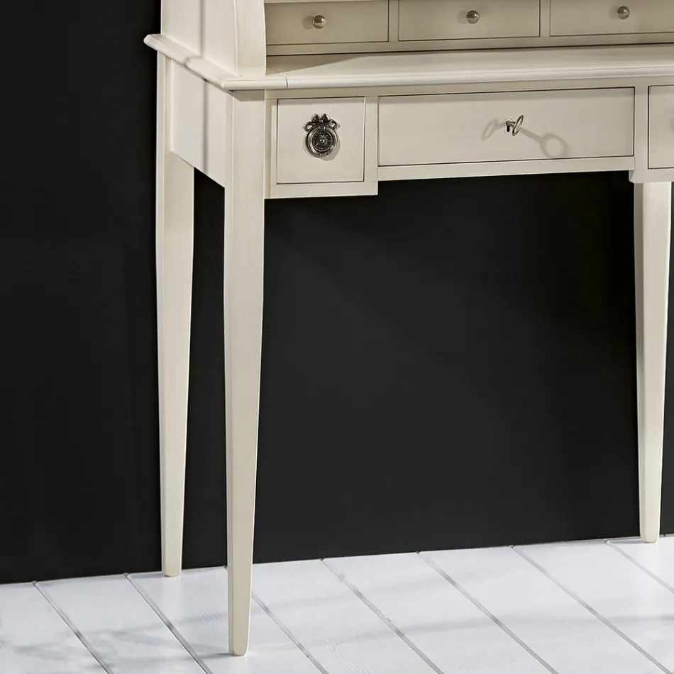 Bureau avec 6 tiroirs extérieurs, 3 tiroirs intérieurs et 1 compartiment fabriqué en Italie - Marte Viadurini