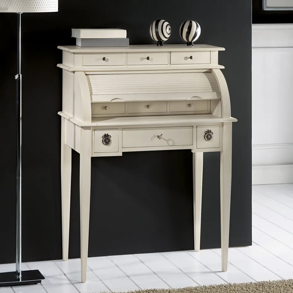 Bureau avec 6 tiroirs extérieurs, 3 tiroirs intérieurs et 1 compartiment fabriqué en Italie - Marte Viadurini