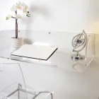 Bureau mural Otilia en plexiglas au design minimaliste, fabriqué en Italie Viadurini