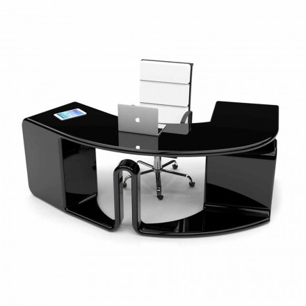 Bureau design avec tiroirs made in Italy, Milazzo Viadurini