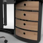 Bureau design avec tiroirs made in Italy, Milazzo Viadurini