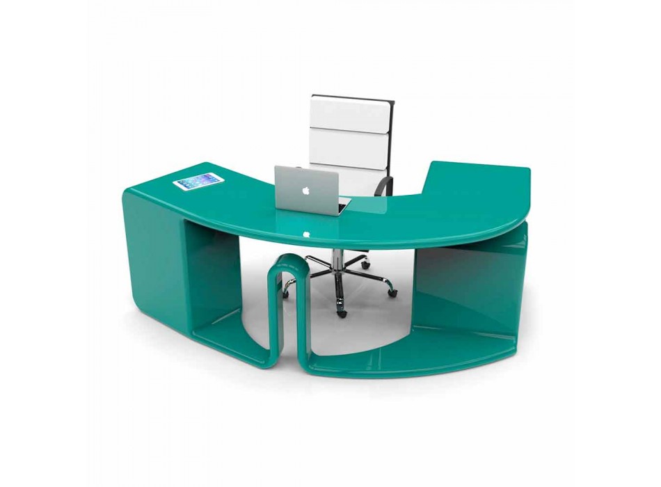 Bureau design avec tiroirs made in Italy, Milazzo Viadurini