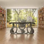 Bureau design moderne fabriqué en Italie, Mirto Viadurini